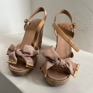 Tory Burch Pink Wedge Sandal